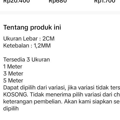 

Double Tape Bening Super Kuat 1 Meter 3 Meter 5 Meter / Nano Tape #Gratisongkir