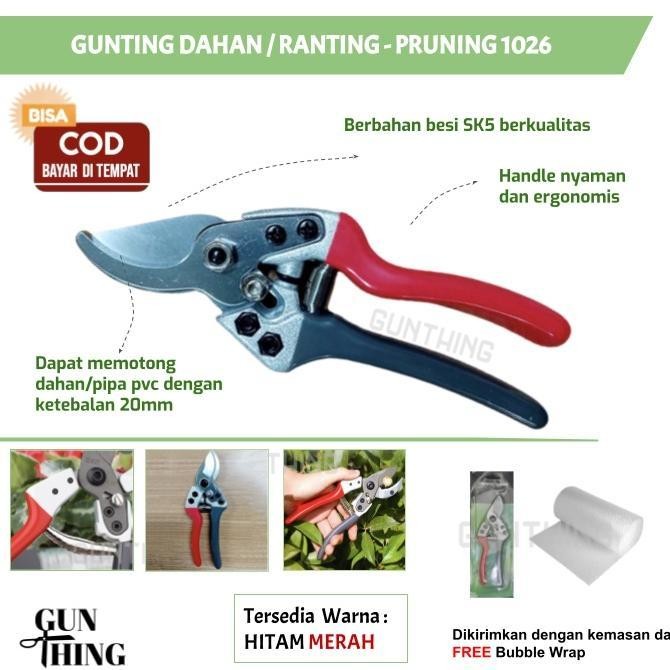 Terbaik Gunting Pruning 1026 - Gunting Dahan Ranting Tanaman Taman