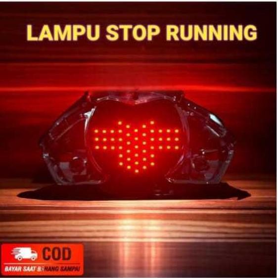 Led Otomotif Lampu Stop Running / Stop Lampu Running Mio Soul Gt 115 8 Mode Kendaraan Motorcycle