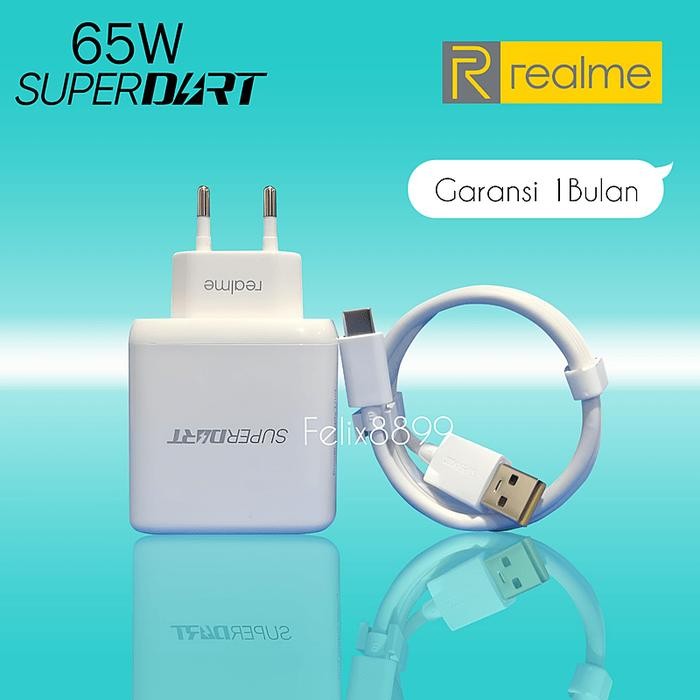 Genggam- Charger Realme 7 Pro 8 Pro Original Super Dart 65 Watt Usb Type C