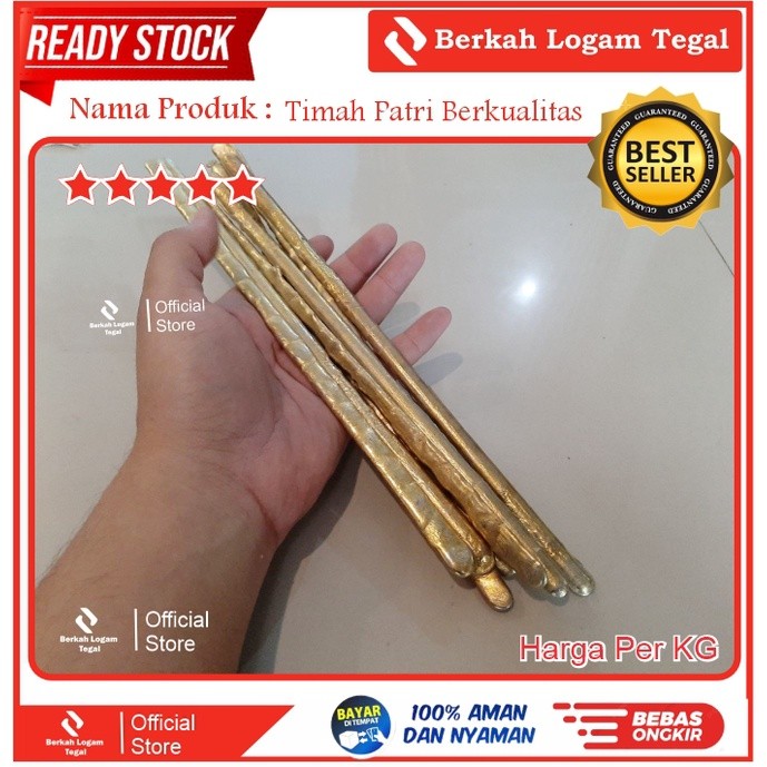Timah Patri Batangan Kualitas Super No 1 Warna Emas Per Kg