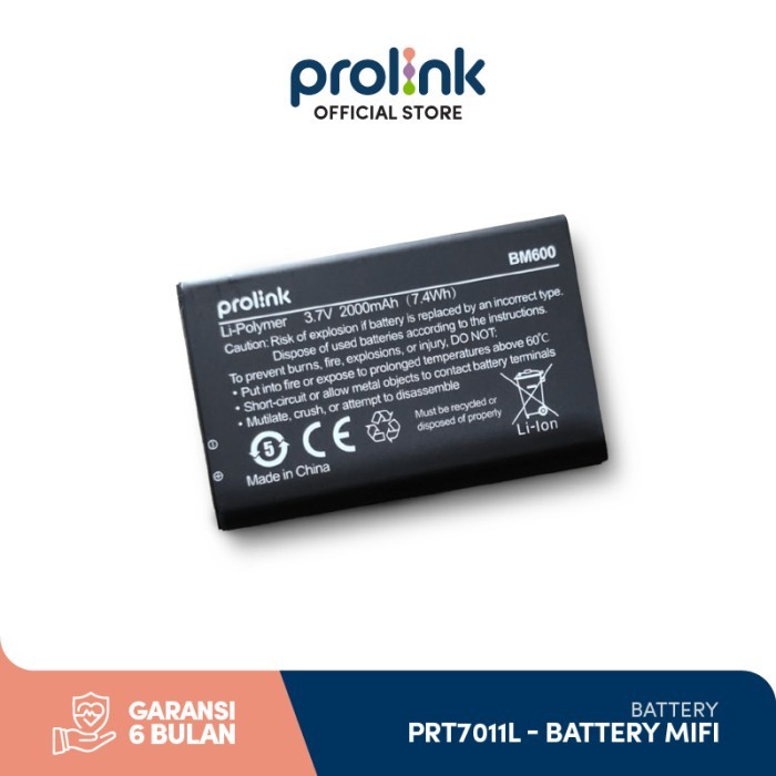 Baterai Mifi Prolink Prt7011L Atau Dl-7202 Battery Smart 4G Lte Wi-Fi Hotspot