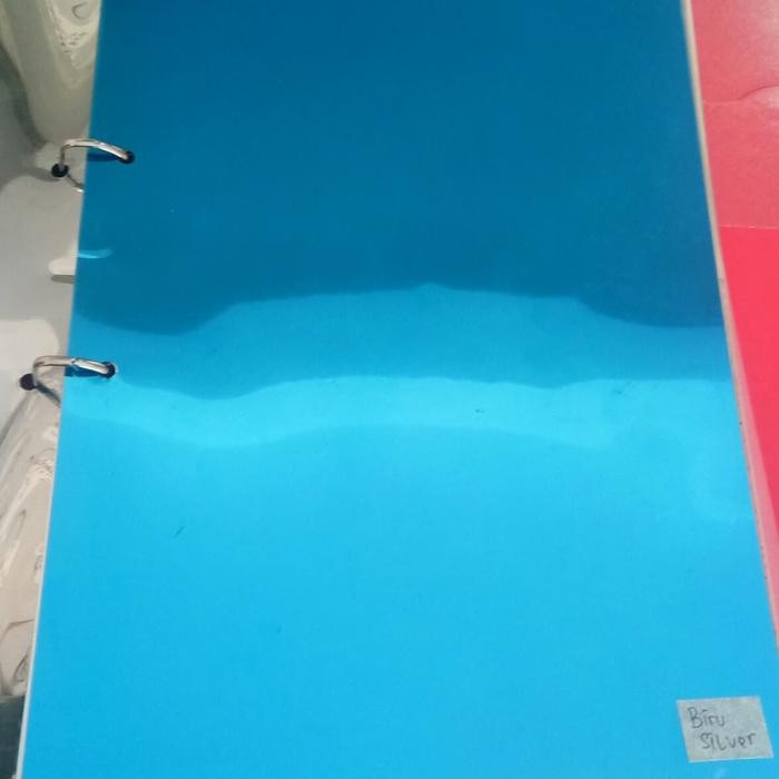 utamajaya- sticker kaca/kaca film one way mirror warna biru 80%