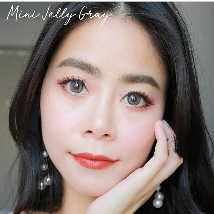CUCI GUDANG.. ORIGINAL SOFTLENS KITTY KAWAII MINI JELLY GREY SOFLENS SOFTLENSES