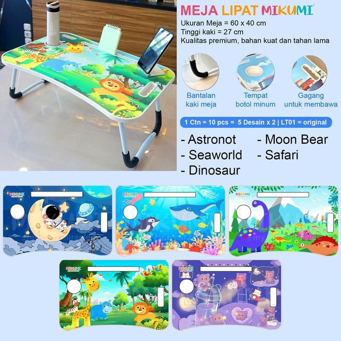 

MASIH READY MEJA LIPAT LAPTOP PORTABLE MEJA BELAJAR BESAR KARAKTER IMPORT