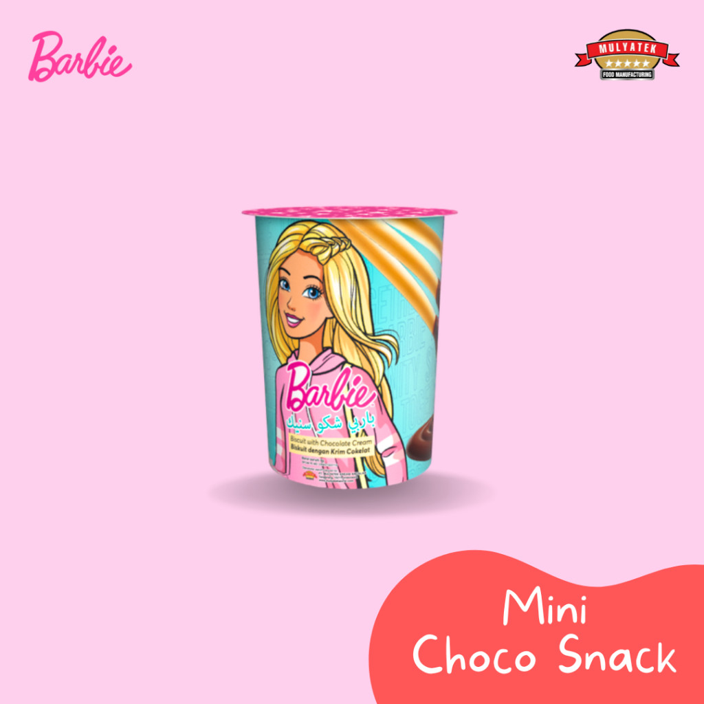 

Barbie Chocolate Snack Mini Coklat Biskuit Stick 8 gr - 20 pcs
