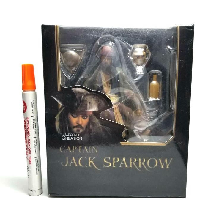 mainan action figure Jack sparrow Shf recast Pirates of the carribian