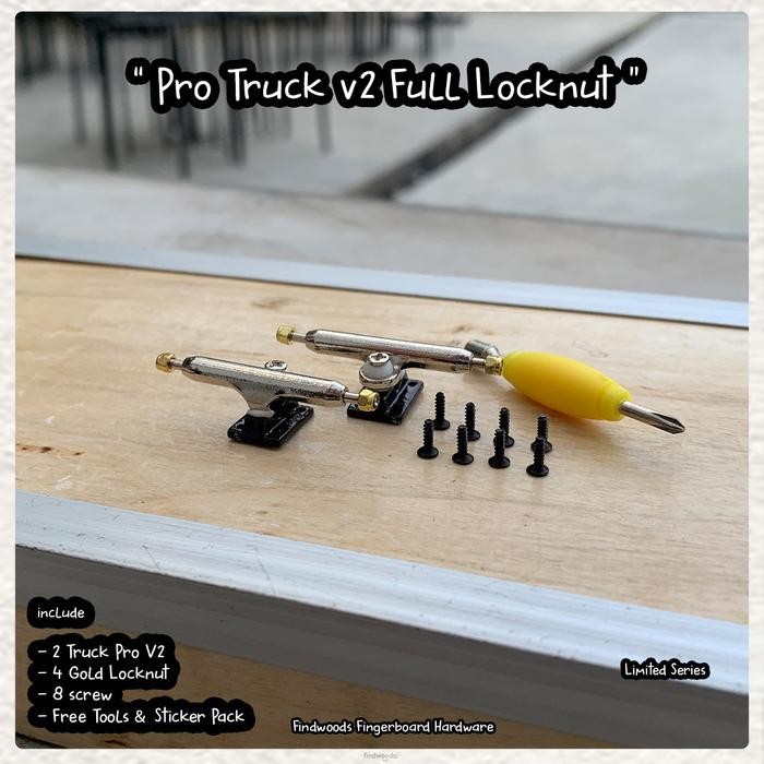 Fingerboard Truck pro v2 Premium Single axle full locknut