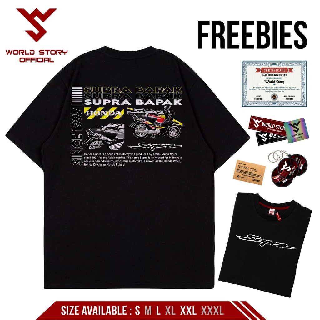 【HOT】World Story | Kaos Motor Supra Bapak
