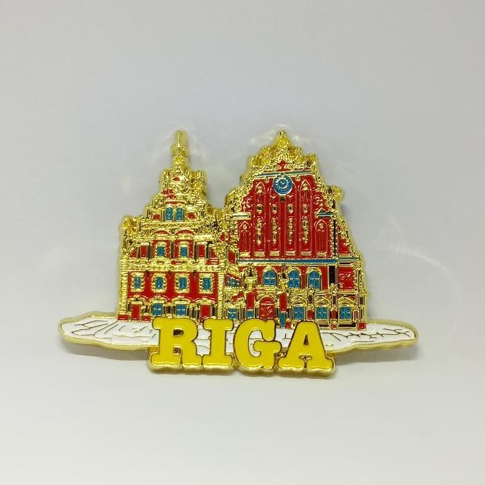SOUVENIR MAGNET / TEMPELAN KULKAS RIGA DARI NEGARA LATVIA EROPA