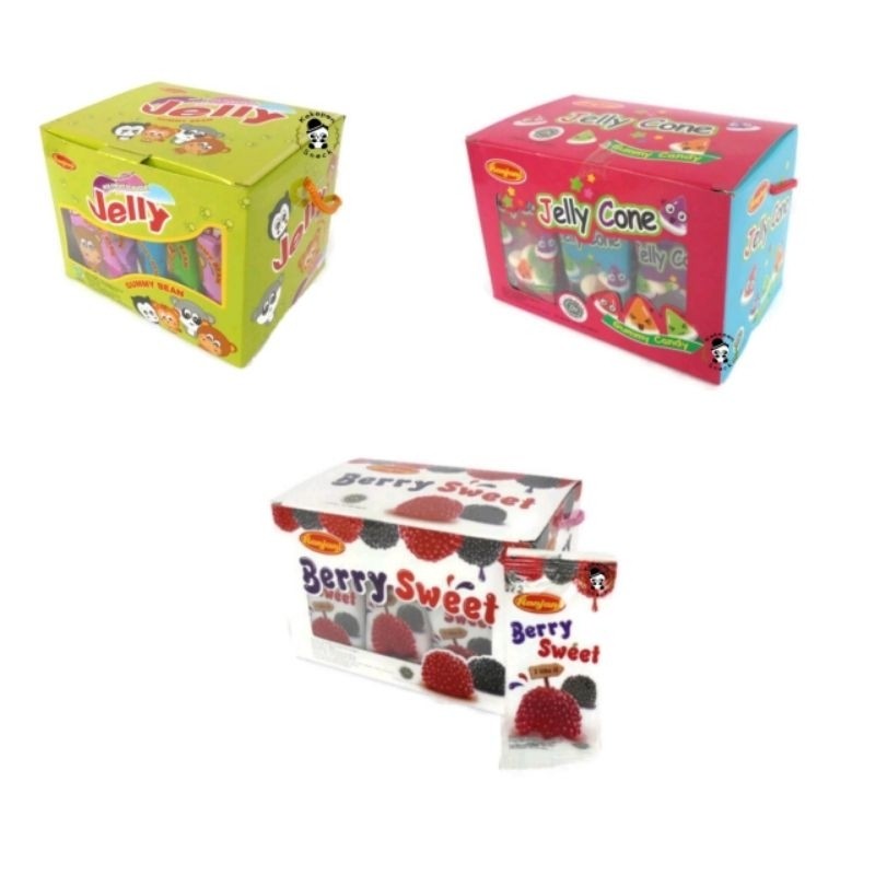 

RANJANI PERMEN JELLY SWEET BERRY JELLY CONE JELLY BEAN ( 1 BOX ISI 30 PCS )