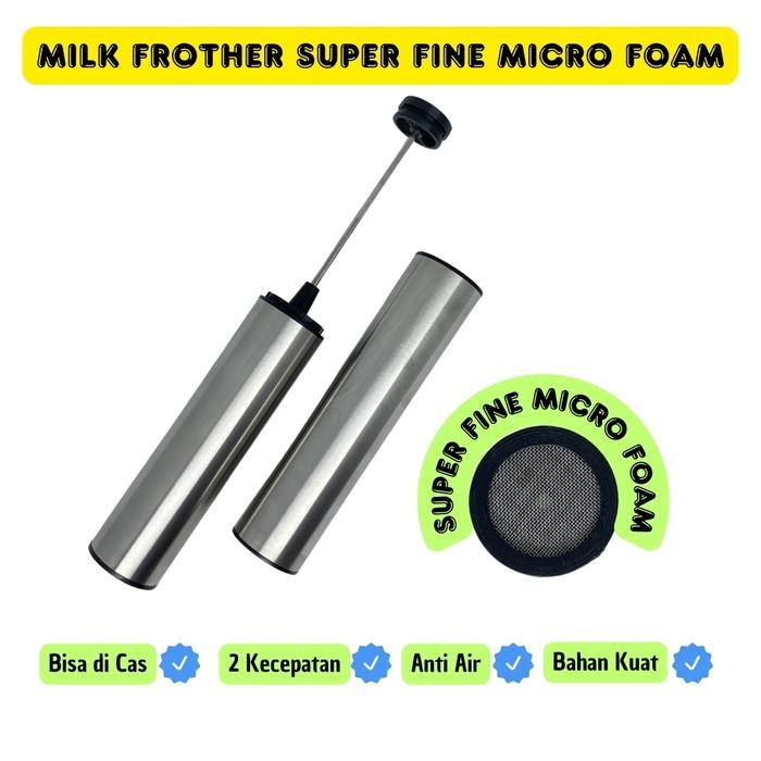 JJ MILK FROTHER PORTABLE MIXER SUSU SUPER FINE MICROFOAM