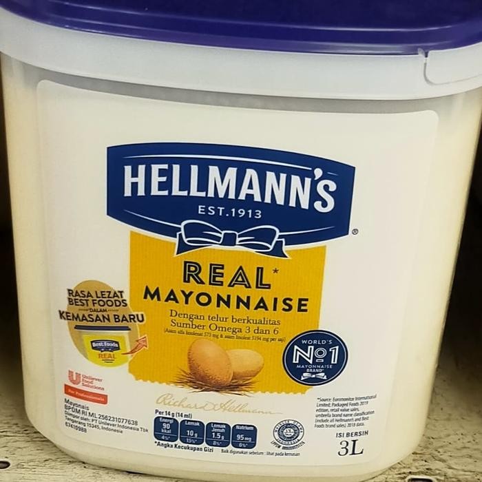 

CARAKA.STORE1 HELLMAN'S REAL MAYONAISE 3LTR MAYO