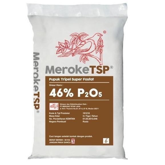 Meroke TSP 50kg MerokeTSP 50 Kg Pupuk Tanaman Tripel Super Fosfat 46% BERKUALITAS