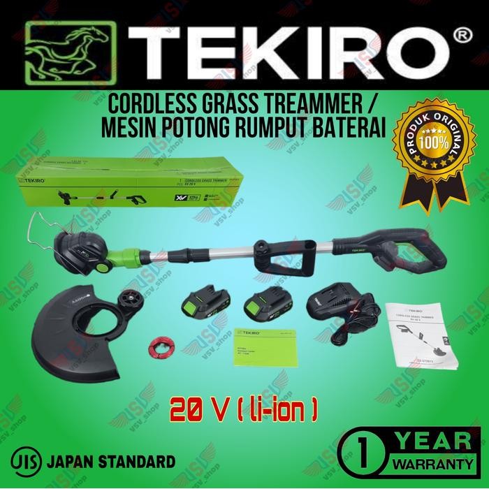 Tekiro Mesin Potong Rumput Baterai Pemotong Rumput Cordless Grass Trim Terlaris