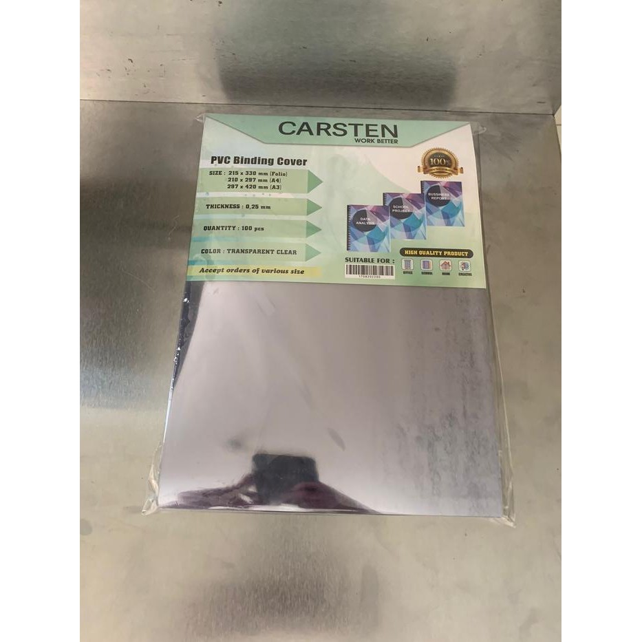 

Cover Plastik Mika Jilid Bening A4 Tebal 0.20Mm