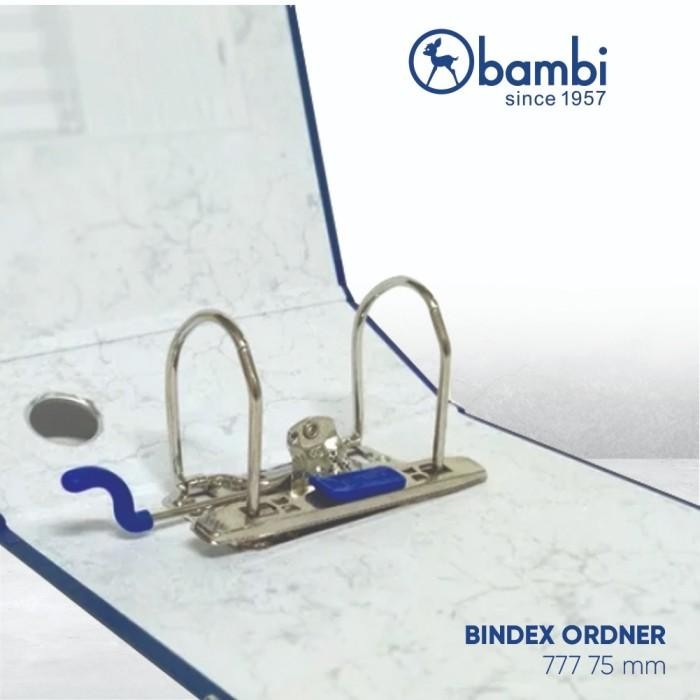 

BAMBI ORDNER F4 KWITANSI ODNER BINDEX ECOLOGY ORDNER 777 717 B BLUE KUARTO KWARTO FOLIO F4 75MM