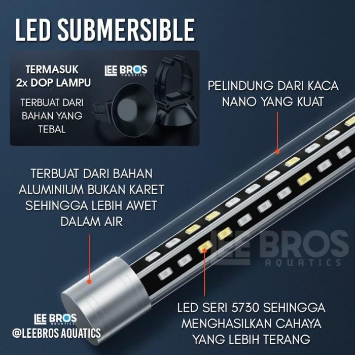 Lampu Led Aquarium Submersible 100 - 180 Cm / Lampu Celup Aquarium