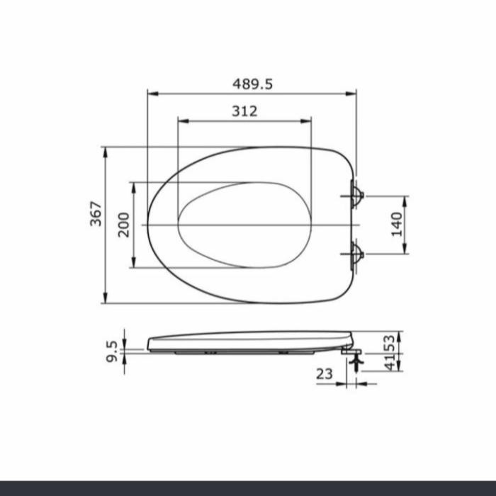 Tutup closet toto CW 823 NJ/seat cover toto CW 823 NJ