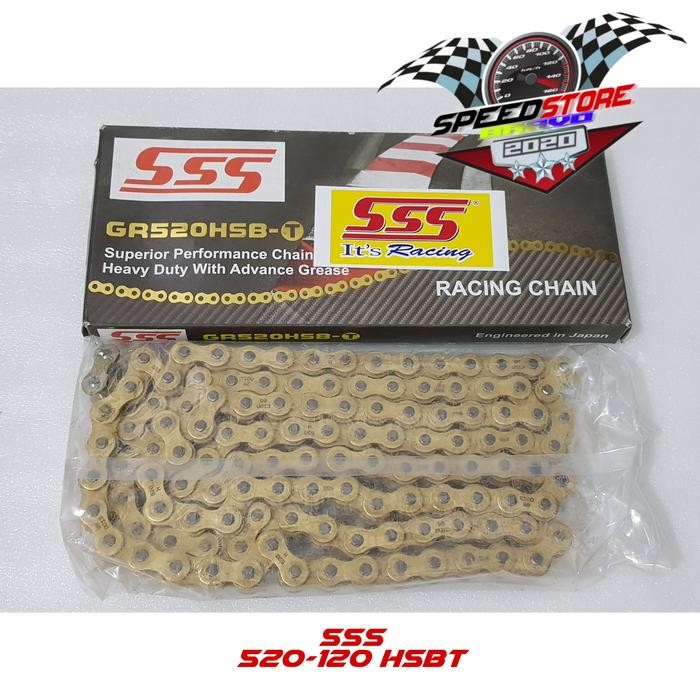 rantai 520 120L SSS HSBT R25 CBR250 RR MT25 GOLD