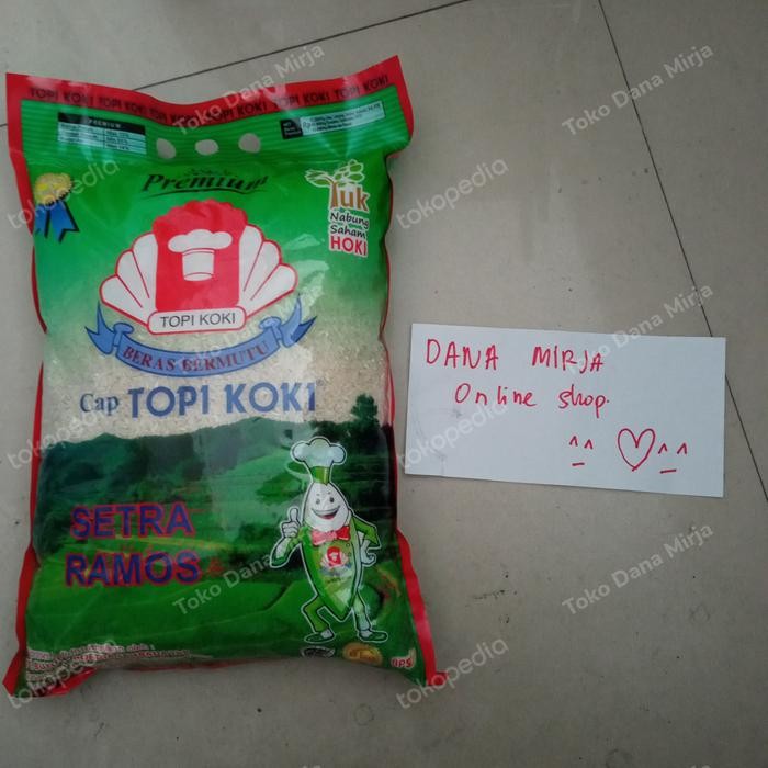 topi koki setra ramos 5kg beras