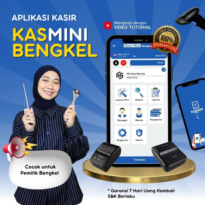 

Siap- Aplikasi Kasir Android Pencetak Struk Bengkel - KASMINI BENGKEL