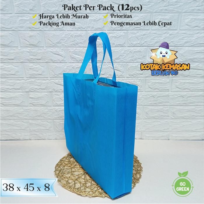 Gala Galore 1 Lusin Tas Souvenir Polos 38 X 45 X 8 Goodie Bag Polos Tas Kain Tas Tenteng Belanja