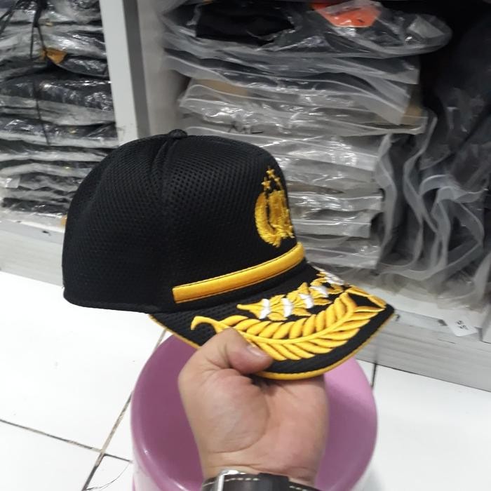 Topi Polisi Pati( Perwira Tinggi) Hitam #Gratisongkir #Sale #Discount