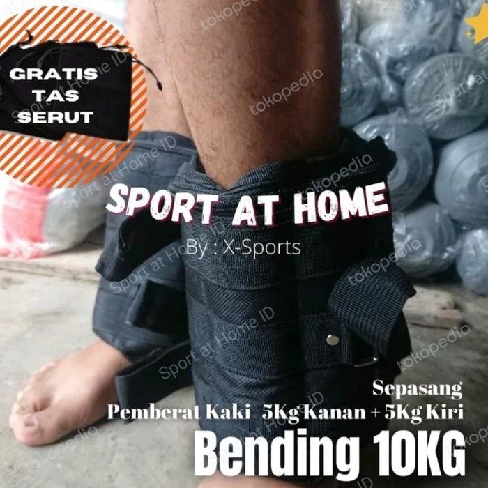 Bending Pemberat Kaki 10kg ( 5kg + 5kg ) Sepasang Kiri dan Kanan Beban