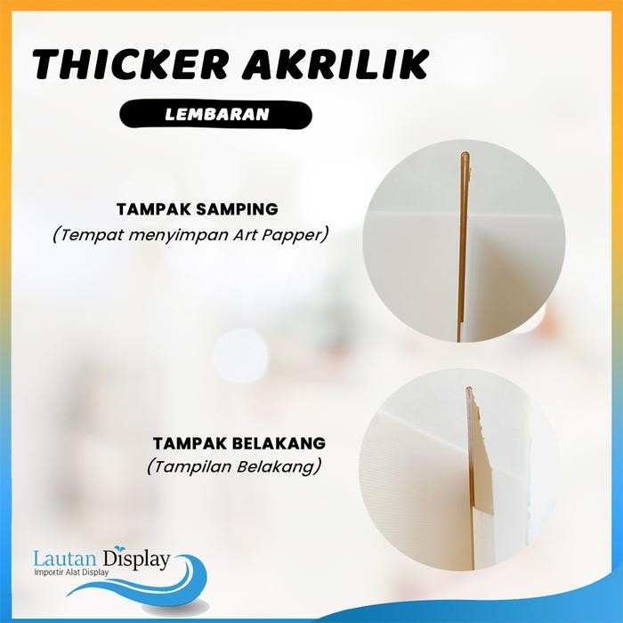 

AKRILIK POSTER 2MM AKRILIK LIPAT ATAS BAWAH UNTUK STAND TRIPOD BANNER
