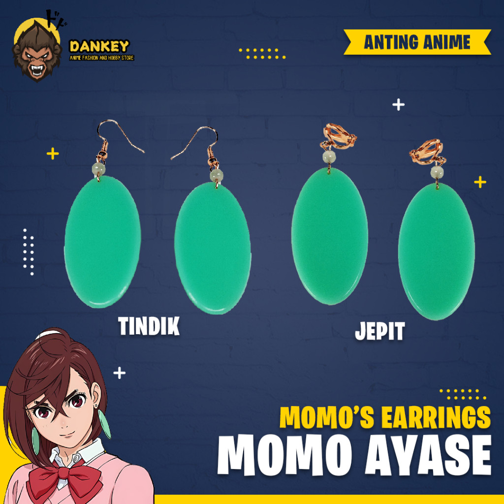 Anting Momo Ayase Cosplay Anime Dandadan