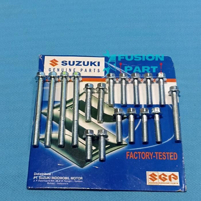 Sukkiystrore 1 Set Baut Blok Bak Cvt Suzuki Spin