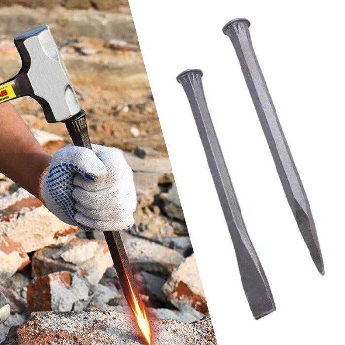 Dexie_Store Pahat Beton Pahat Beton Lancip Pahat Baja Asli Pahat Beton Gepeng Pahat Topi Tembok Topi