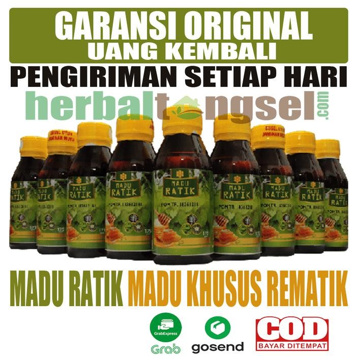 GRATIS ONGKIR Madu Ratik Sendi Madu Ratik Herbal Original BPOM Garansi Uang kembali ME814