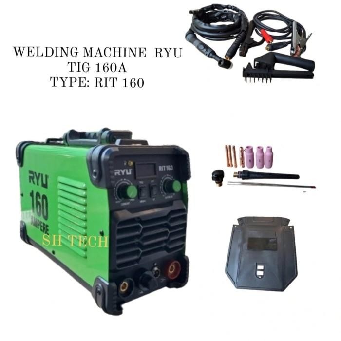 Terhemat Mesin Las Argon Tig 160 A Ryu Rit160 Rit 160 Las Stainless