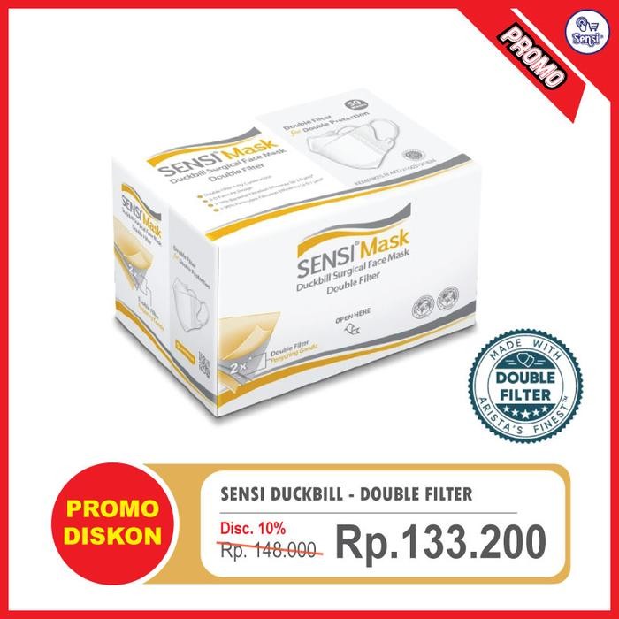SENSI DUCKBILL FACE MASK 50 PCS