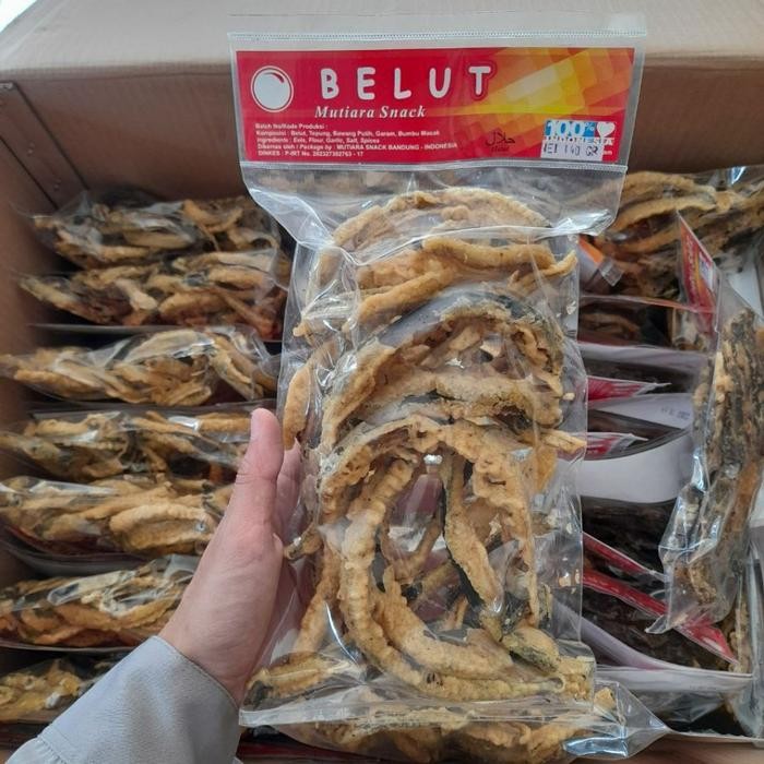 

Keripik Belut Crispy Belut Goreng Tepung Garing Oleh-Oleh Khas Bandung