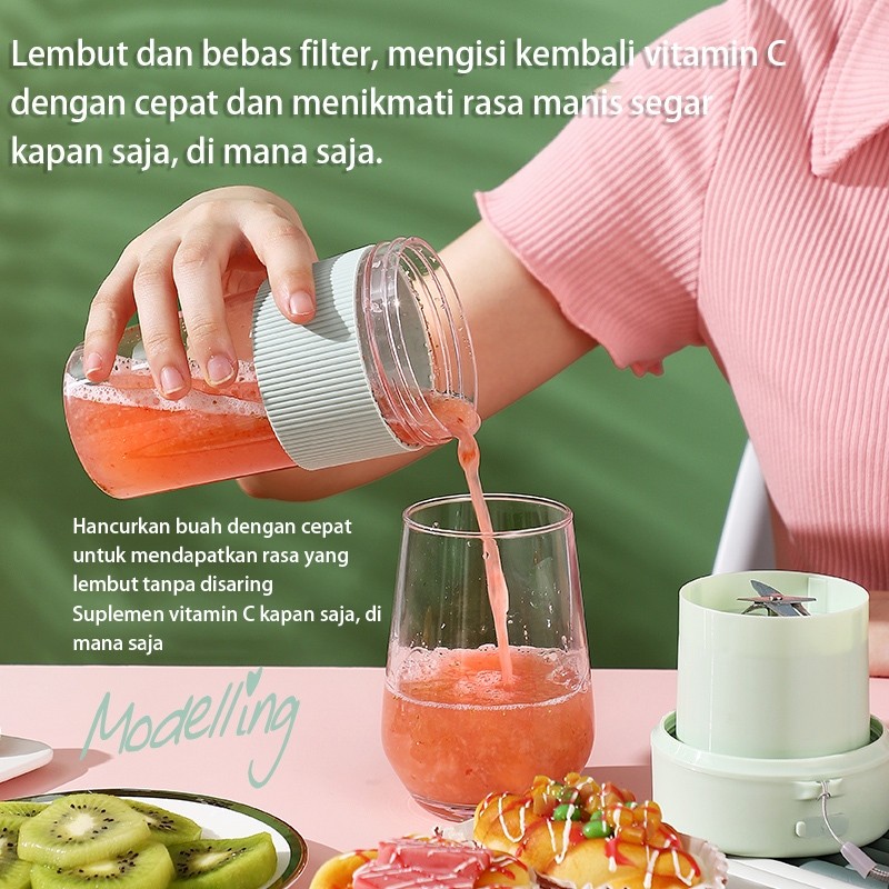 Blender Portable Mini Juice/Juicer portable /Mini Blender Jus Portable 6Pisau/Blender Jus buah/Botol