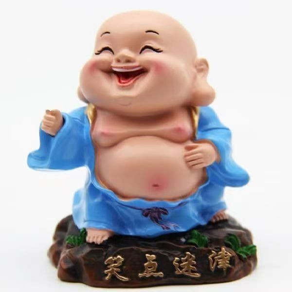 Patung Maitreya Milefo kecil Buddha maitreyawira Panjangan kantor rumah 7Cm