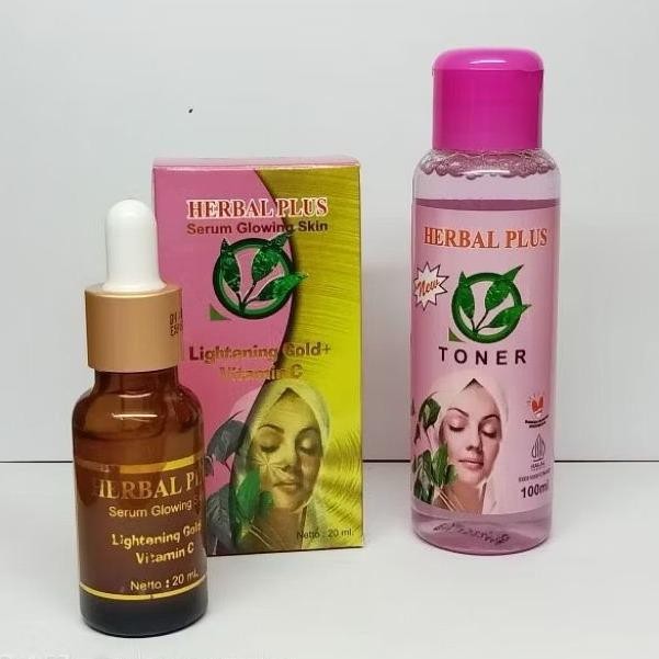 DISKON [ECER]TONER DAN SERUM HERBAL PLUS BPOM QQ485