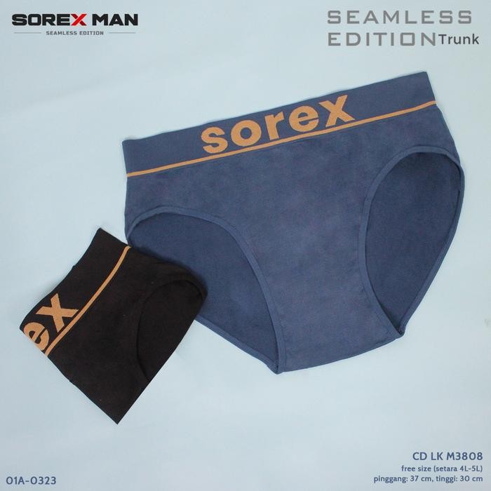 Cd Pria Sorex Seamless Jumbo 3808 Celana Dalam Cowok Ukuran Besar