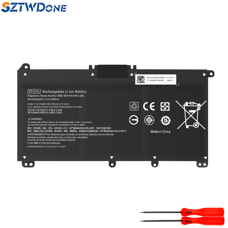 SZTWDone HT03XL Laptop battery For HP HSTNN-DB8R HSTNN-UB7J HSTNN-LB8M HSTNN-IB8O L11421-423 L11421-