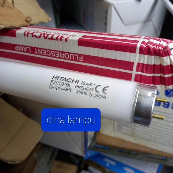 lampu tl uv BL serangga/nyamuk 18watt hitachi 60cm