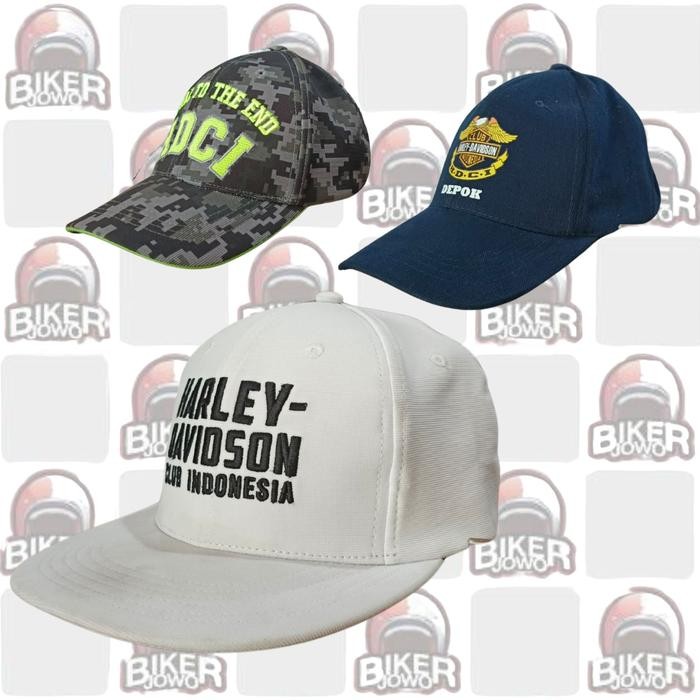 HDCI Cap Official - Topi Harley Davidson Motif Original Official Store