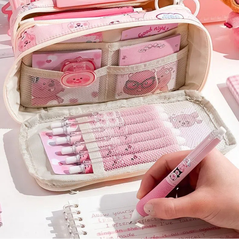 

LOOOOPY K Pensil Berang-berang Kecil K Pensil Alat Tulis Multifungsi Siswa SMP Lucu n Kapasitas