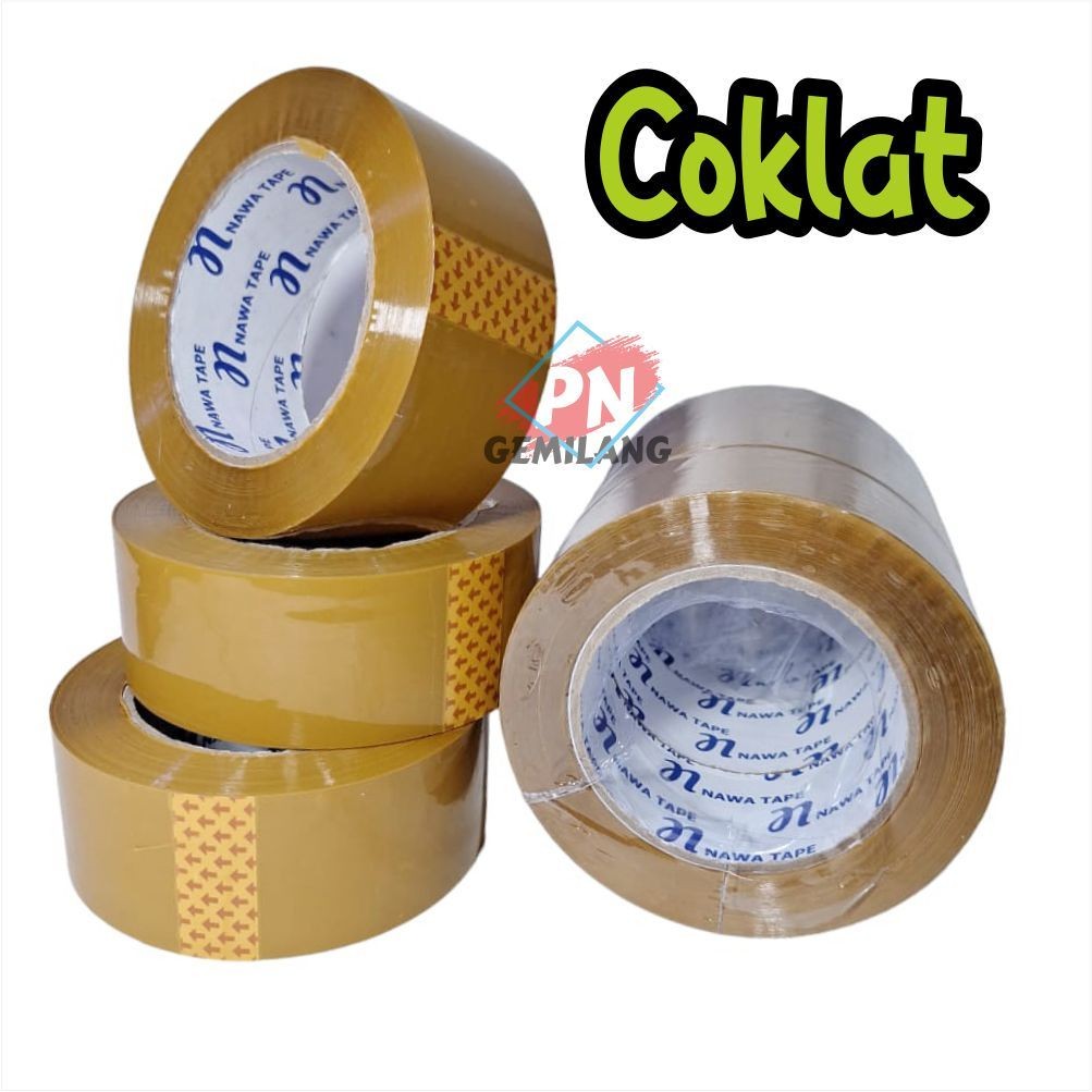 

TAPE LAKBAN Murah Lakban BENING & , BERKUALITAS 200YARD 6 PCS