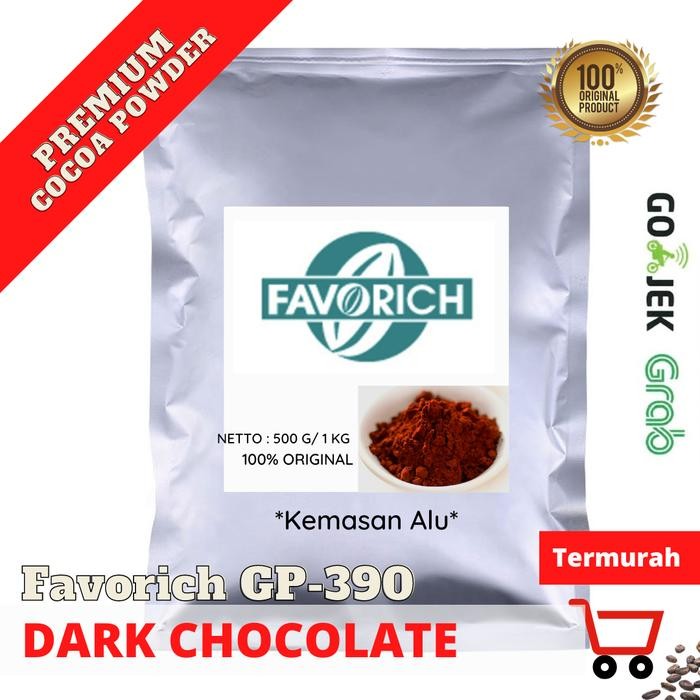 

New Favorich GP390 Cocoa Powder - Coklat Bubuk Favorich Dark Chocolate