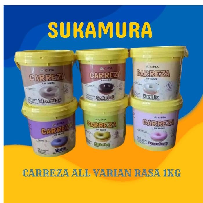 

New PROMO CAREEZA DIP GLAZE TOPING DONAT ROTI DLL KEMASAN 1KG Baking