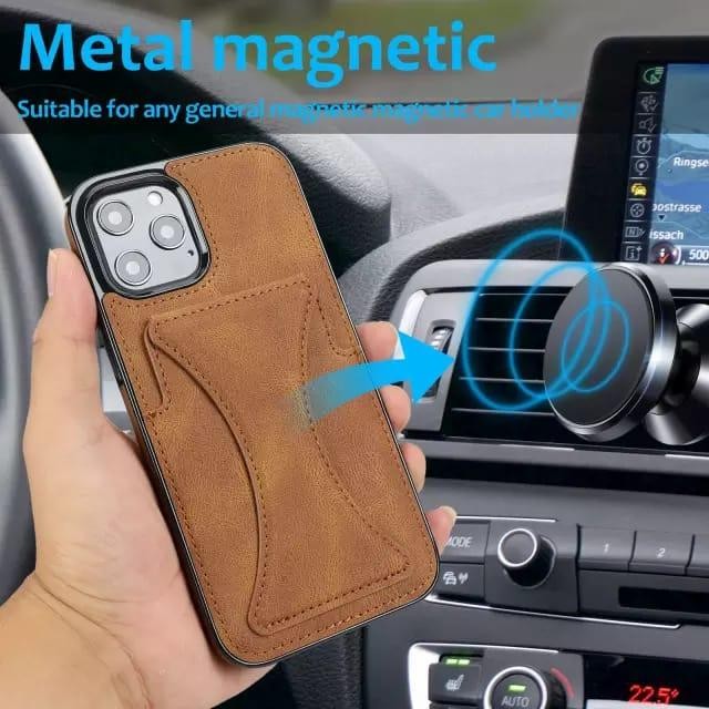 STOK READY. SAMSUNG GALAXY S10 PLUS + SOFT CASE CASING COVER KULIT LEATHER MAGNET