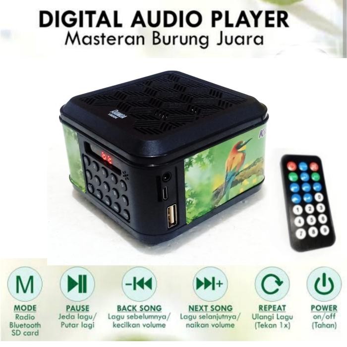 hitam moncer go masteran burung MP3 speaker dital audio juara suara *